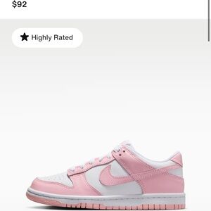 Nike Pink and White Athletic Shoes